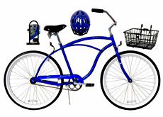 Beach cruiser bike ARS-2603S-TR